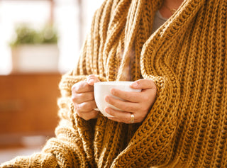 Chunky Knit Throw Blanket