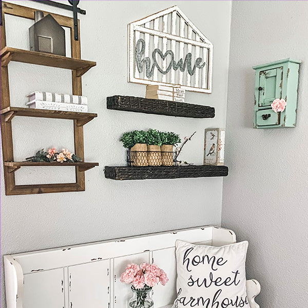 Three Tier Rustic Wall Shelf - Decor Steals