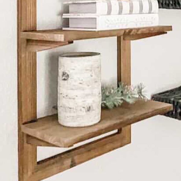 Three Tier Rustic Wall Shelf - Decor Steals