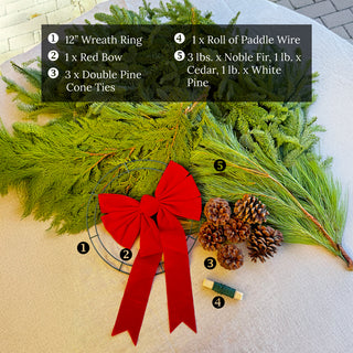 The DIYer Monthly: Fresh Cut Woodland Wreath Kit