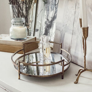 Vintage Inspired Mirror Tray