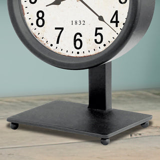 Iron Tabletop Clock with Stand