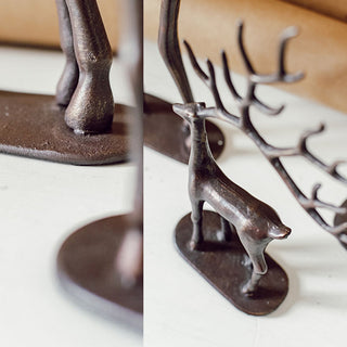 Handcrafted Bronze Merry Reindeer