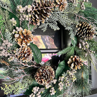 close up of wreath