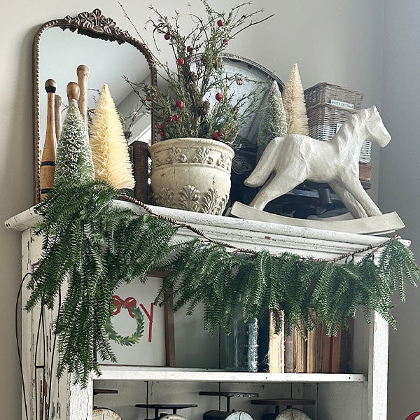 Christmas Decor Must Have: Norfolk Pine Natural Touch Stems! 🎄Go gra