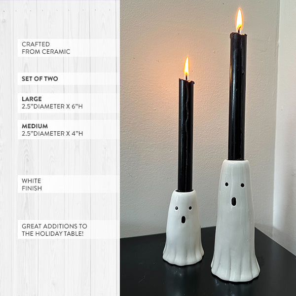 Ceramic Knot Taper Candle Holder - Decor Steals