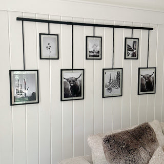 Gallery Wall Photo Rail with Frames