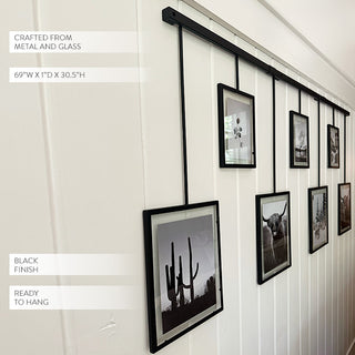 Gallery Wall Photo Rail with Frames