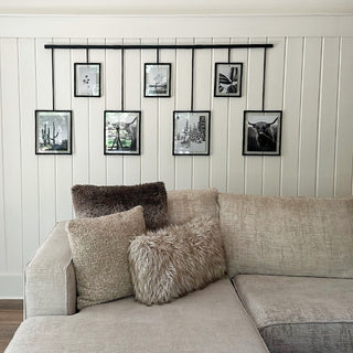 Gallery Wall Photo Rail with Frames