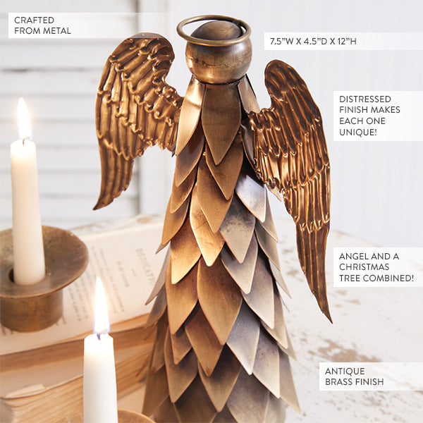 Brass Angel Christmas Tree Topper + Reviews