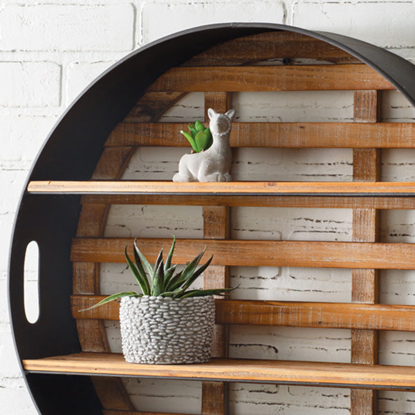 Three Tier Rustic Wall Shelf - Decor Steals