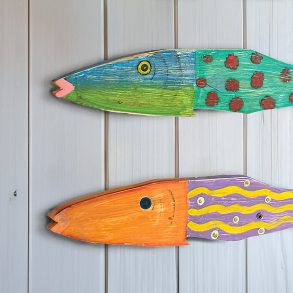 Folk-Art Fish Keychain Holder  Folk art fish, Scrap wood crafts, Diy  projects garage