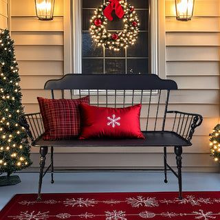 Modern Distressed Metal Black Garden Bench