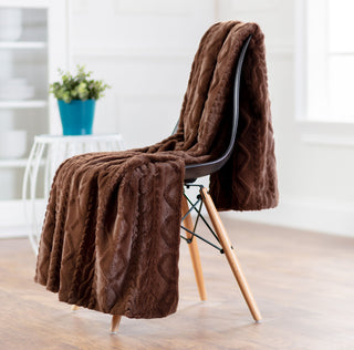 Trestle Faux Fur Throw Blanket