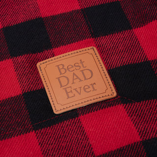 Best Dad Ever Plaid Throw Blanket