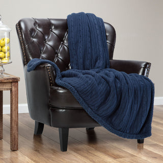 Cable Knit Throw Blanket