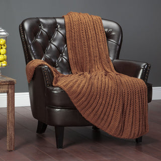 Chunky Knit Throw Blanket