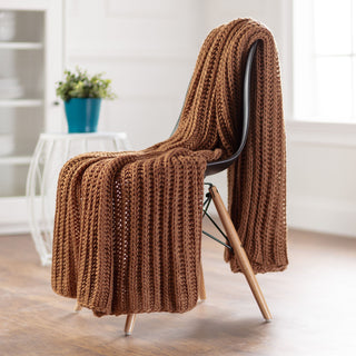 Chunky Knit Throw Blanket