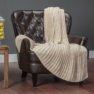 Chunky Knit Throw Blanket