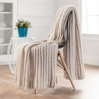 Chunky Knit Throw Blanket