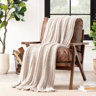 Chunky Knit Throw Blanket