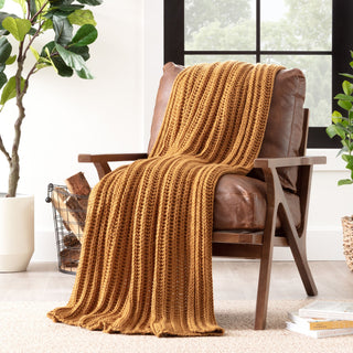 Chunky Knit Throw Blanket