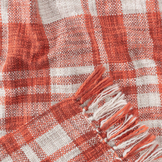 Farmhouse Plaid Throw Blanket