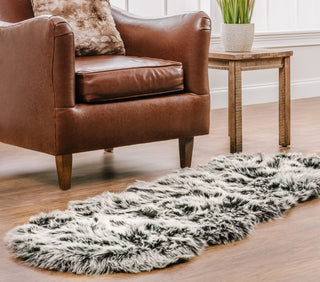 Two Tone Fur Rug