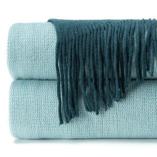 Ombre Fringe Throw Blanket