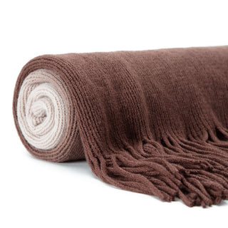 Ombre Fringe Throw Blanket