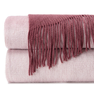 Ombre Fringe Throw Blanket