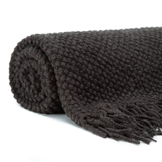 Roundpearl Knit Tassel Throw Blanket