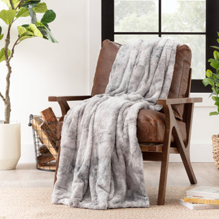 Wolf Faux Fur Throw Blanket