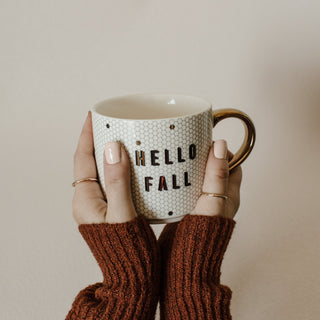 Fall Decor Hello Fall Mug Lifestyle