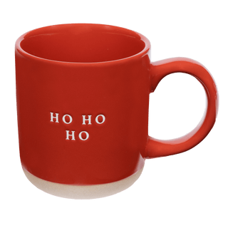 Ho Ho Ho 14oz. Red Stoneware Coffee Mug