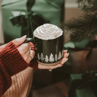 Pine Trees 14oz. Stoneware Coffee Mug