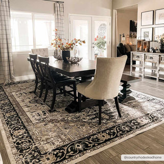 Black and Grey Area Rug