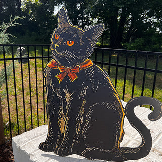 Indoor/Outdoor Black Cat Cutouts, Set of 2 | Spooky Season Collection