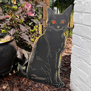 Indoor/Outdoor Black Cat Cutouts, Set of 2 | Spooky Season Collection