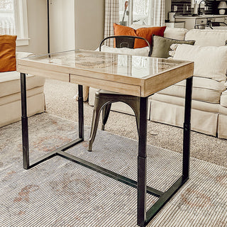 Puzzle Table With Drawers