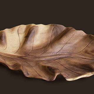 Wooden Teak Leaf Tray