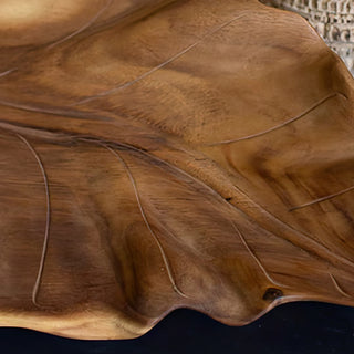 Wooden Teak Leaf Tray