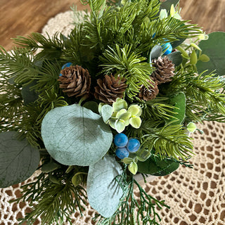 Premium Blueberry Eucalyptus Centerpiece