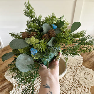 Premium Blueberry Eucalyptus Centerpiece