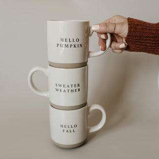 Sweater Weather Stoneware Coffee Mug