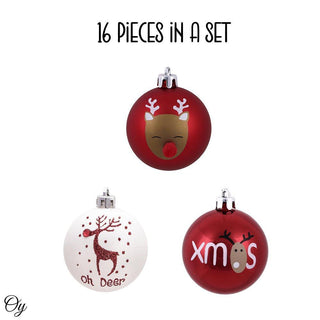 Oh Deer! Reindeer Theme Christmas Ornament Bauble Bundle