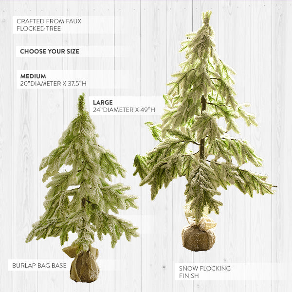 Large Artificial Frosted Christmas Tree – Oak Nashville