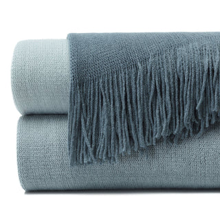 Ombre Fringe Throw Blanket