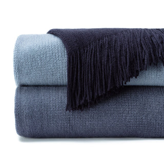 Ombre Fringe Throw Blanket