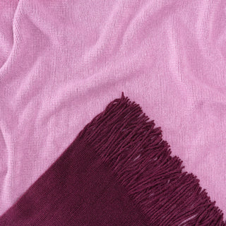 Ombre Fringe Throw Blanket